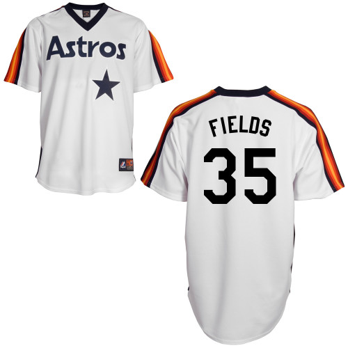 Josh Fields #35 Youth Baseball Jersey-Houston Astros Authentic Home Alumni Association MLB Jersey